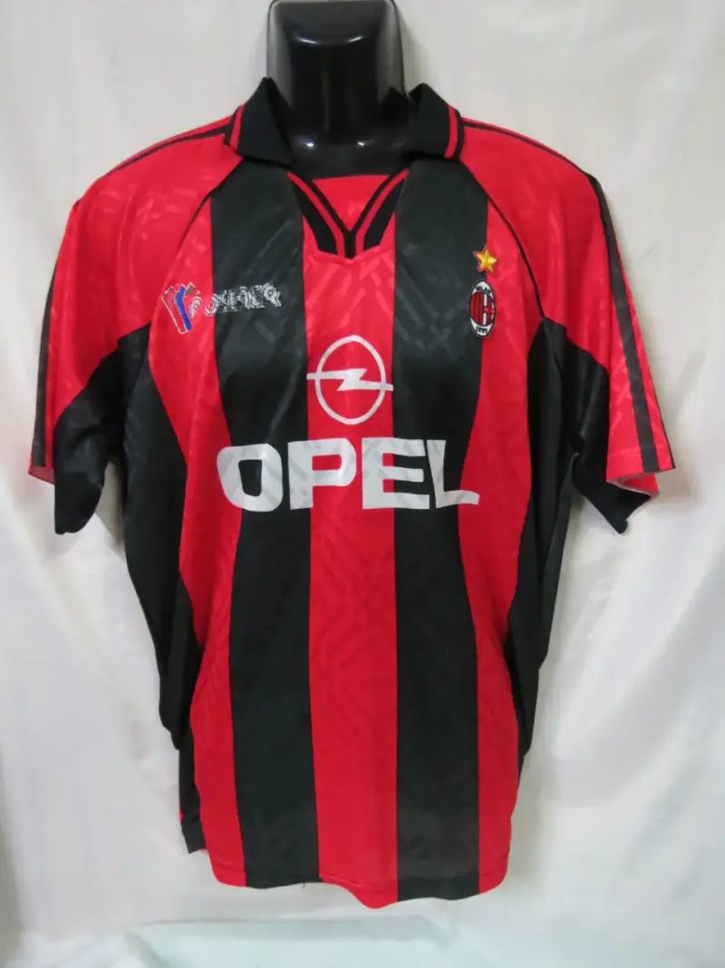 Camiseta AC Milan retro con logo Opel TALLA XL - 1