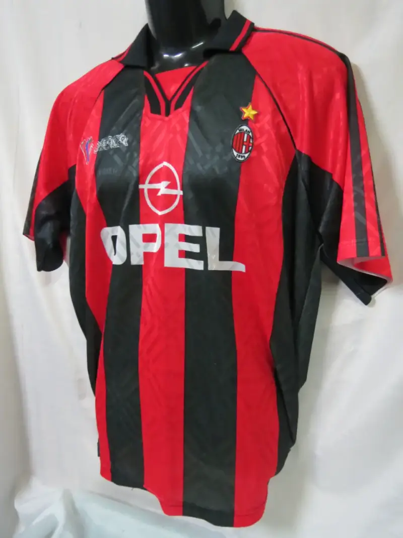 Camiseta AC Milan retro con logo Opel TALLA XL - 3