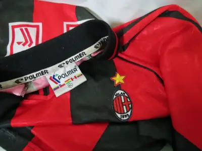 Camiseta AC Milan retro con logo Opel TALLA XL - miniatura 6