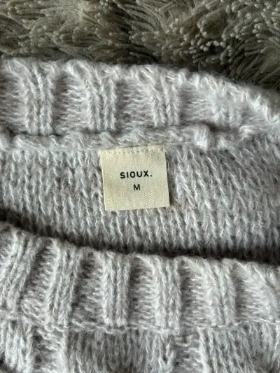Suéter tejido gris claro Sioux talla M - miniatura 2