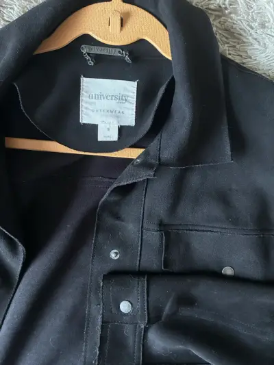 Chaqueta negra University talla S - miniatura 2