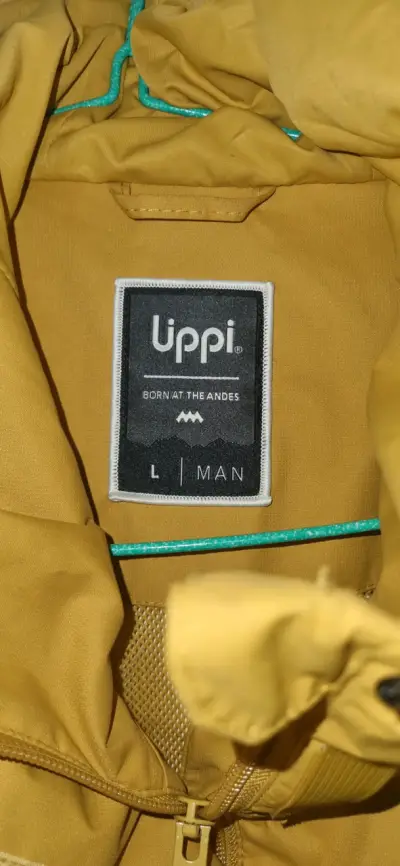 Chaqueta impermeable amarilla Uppii para hombre - miniatura 2