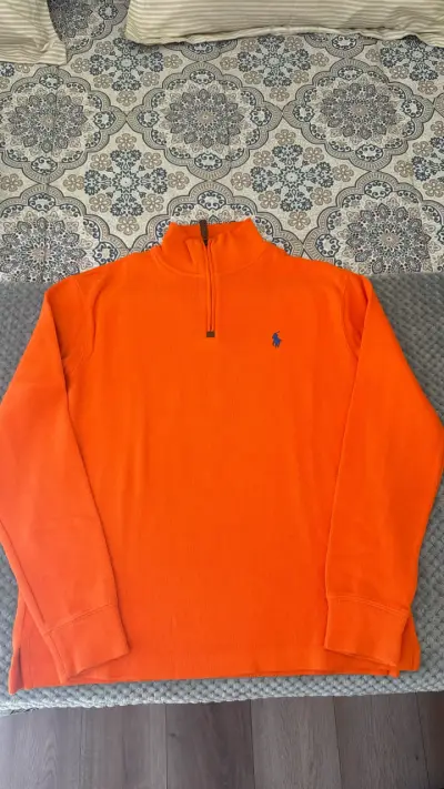 Suéter naranja Hombre con cierre Polo Ralph Lauren - miniatura 1