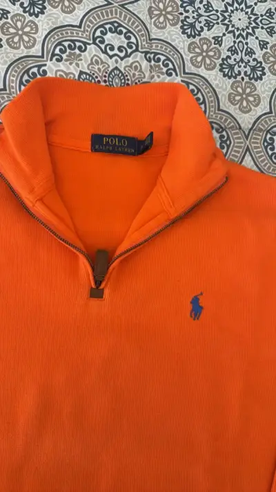 Suéter naranja Hombre con cierre Polo Ralph Lauren - miniatura 2