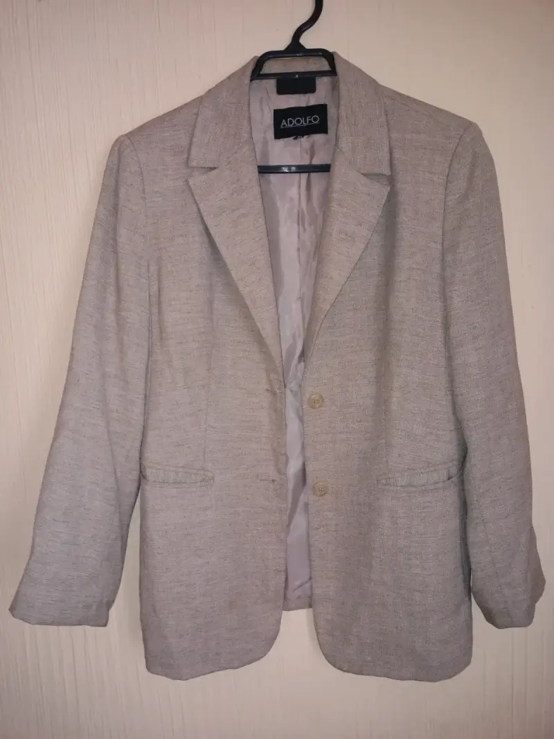 Blazer gris claro Adolfo para mujer - 1