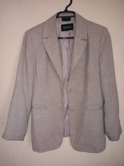 Blazer gris claro Adolfo para mujer - miniatura 1