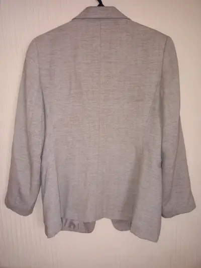 Blazer gris claro Adolfo para mujer - miniatura 2