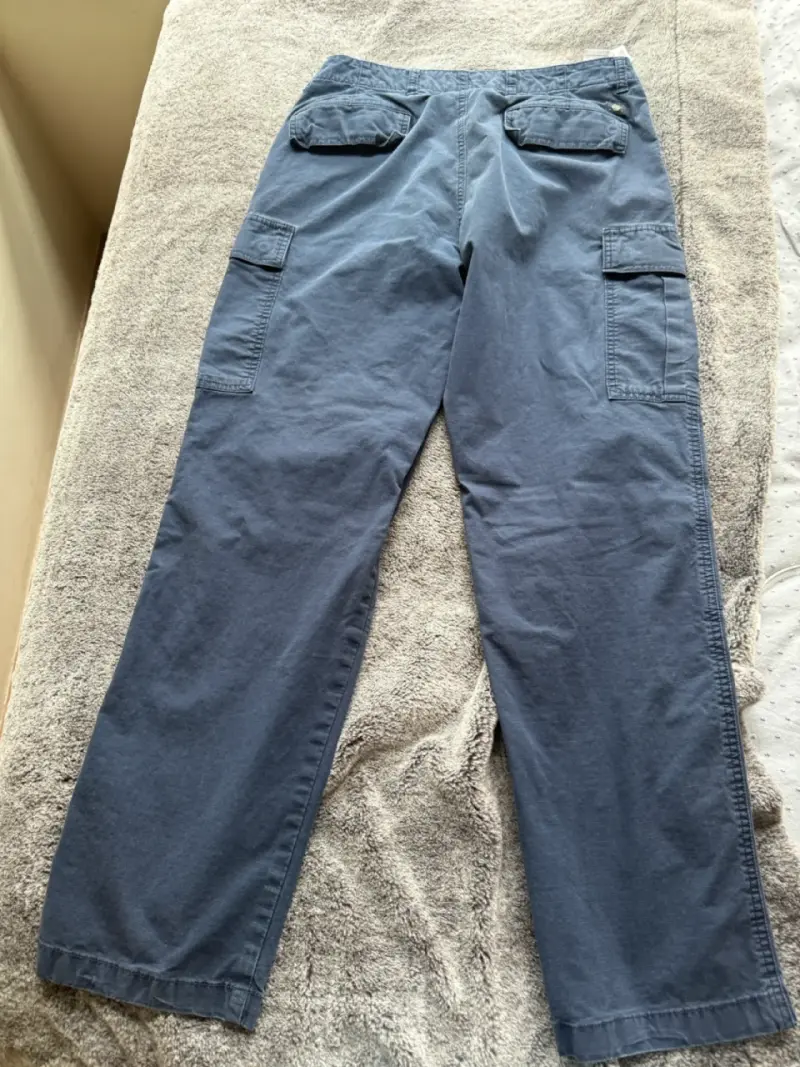 Pantalones cargo azul para hombre - 1