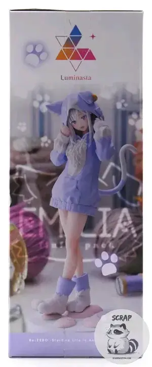 Figura Emilia Fluffy Pack de Re:Zero - 5