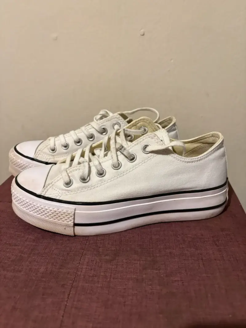 Zapatillas blancas de lona Converse All Star - 2