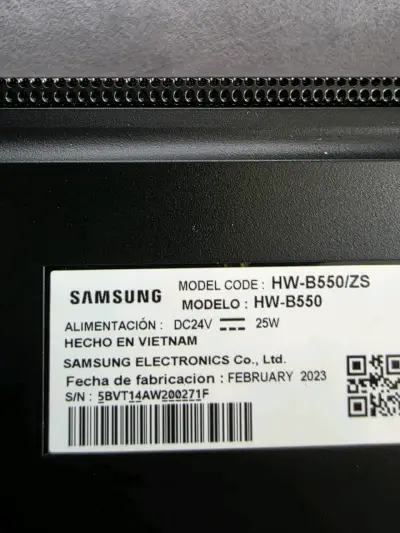 Barra de sonido Samsung HW-B550 con subwoofer - miniatura 2