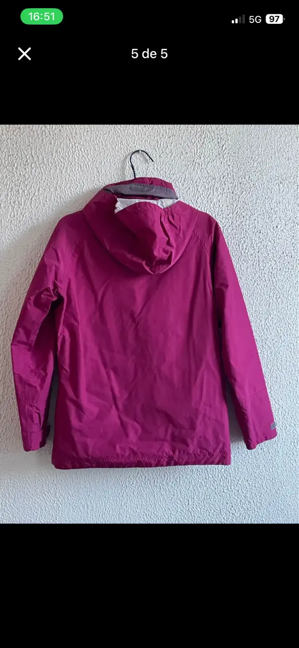 Chaqueta Impermeable Tribord Fucsia para Mujer - 4