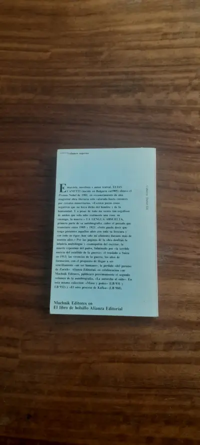 Canetti,  'La Lengua Absuelta' - miniatura 2