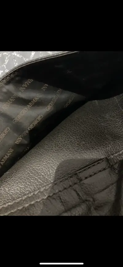 Bolso de cuero marca Giorgio Armani elegante - miniatura 5