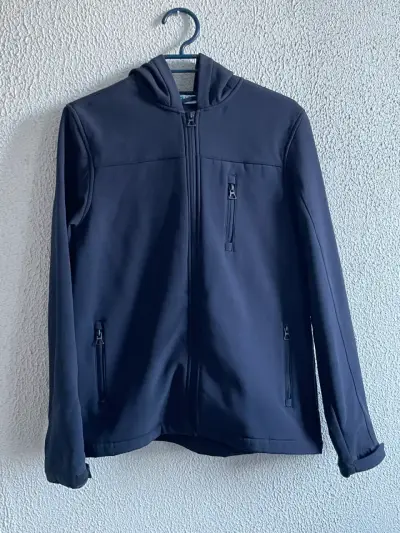 Chaqueta azul con capucha para niño Holley - miniatura 1