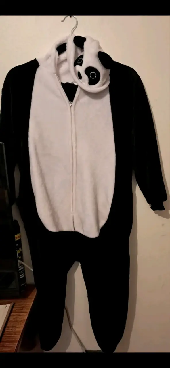 Disfraz de panda para adulto con capucha