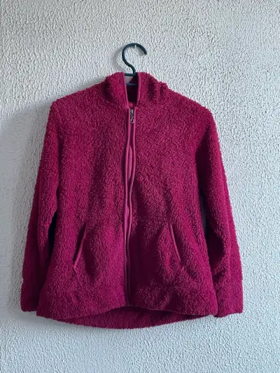 Chaqueta de felpa fucsia Newport para mujer - miniatura 1