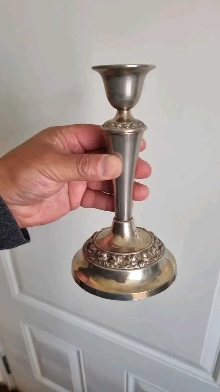 Candelabro de metal decorativo vintage - 5