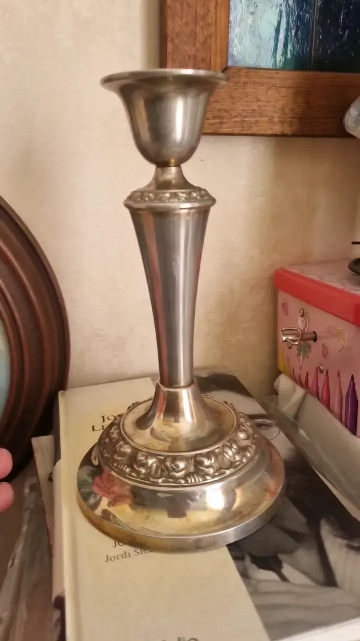 Candelabro de metal decorativo vintage - 6