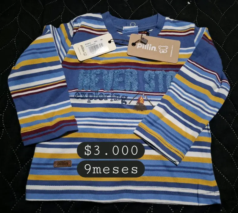 Polera de bebé Pillin 3 meses con diseño de auto - 2