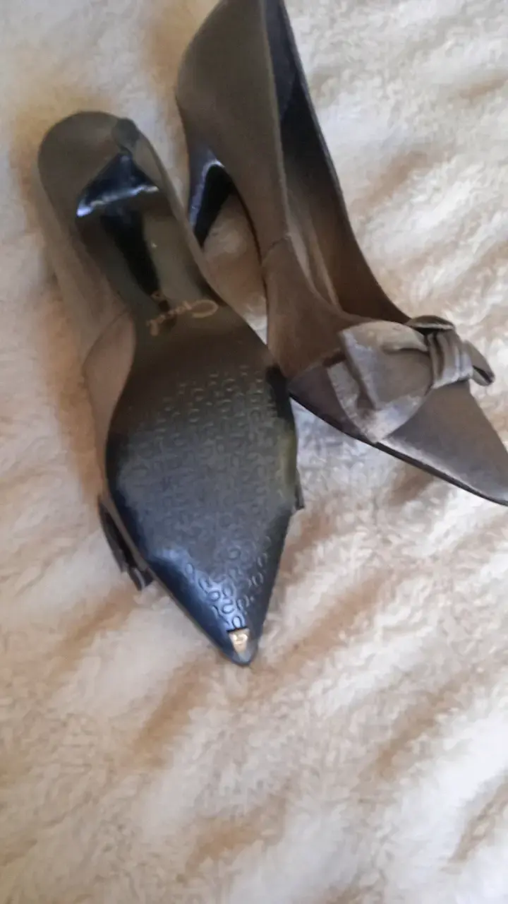 Zapatos de Tacón Gracel con Lazo Gris - 3