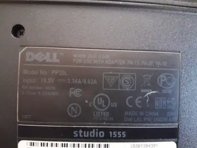 Laptop Dell Studio 1555 Intel Core 2 Duo - miniatura 3