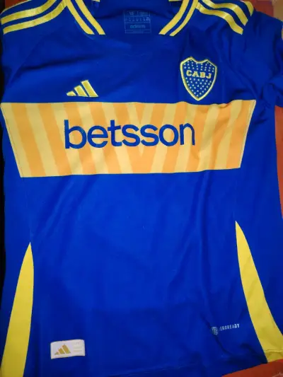 Camiseta Boca Juniors Adidas Azul y Amarillo - miniatura 1