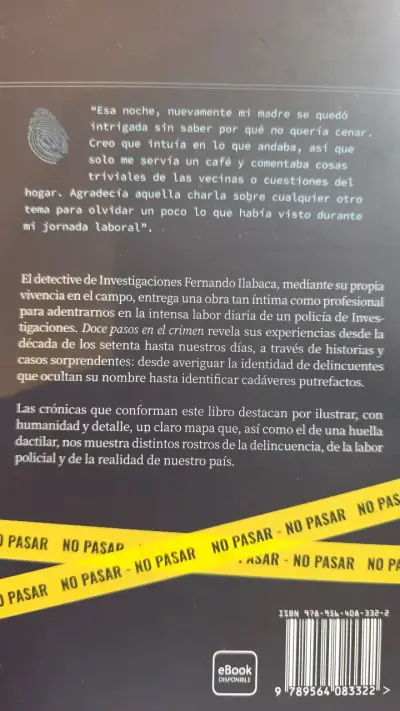 Libro 12 Pasos en el Crimen de Fernando Ilabaca - miniatura 2