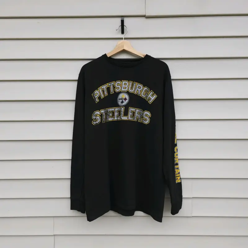 Polera Negro Pittsburgh Steelers NFL - 1