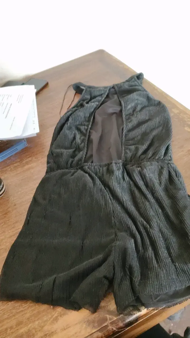 Enterito corto negro para mujer - 2