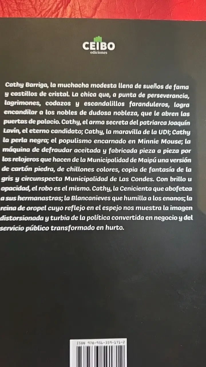 Libro 'Cathy Barriga: La Perla Negra de la UDI' de Laura Landaeta - 2