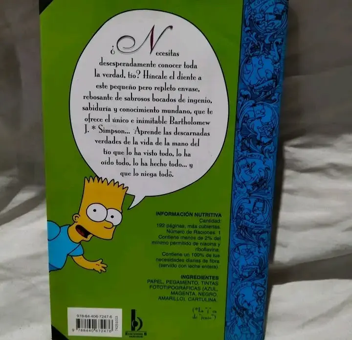 Libro Guía para la Vida de Bart Simpson 22ª Edición - 2