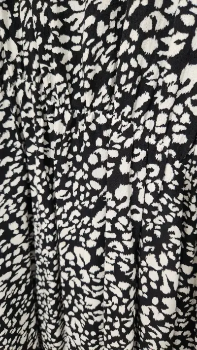 Vestido estampado blanco y negro Zara - miniatura 3