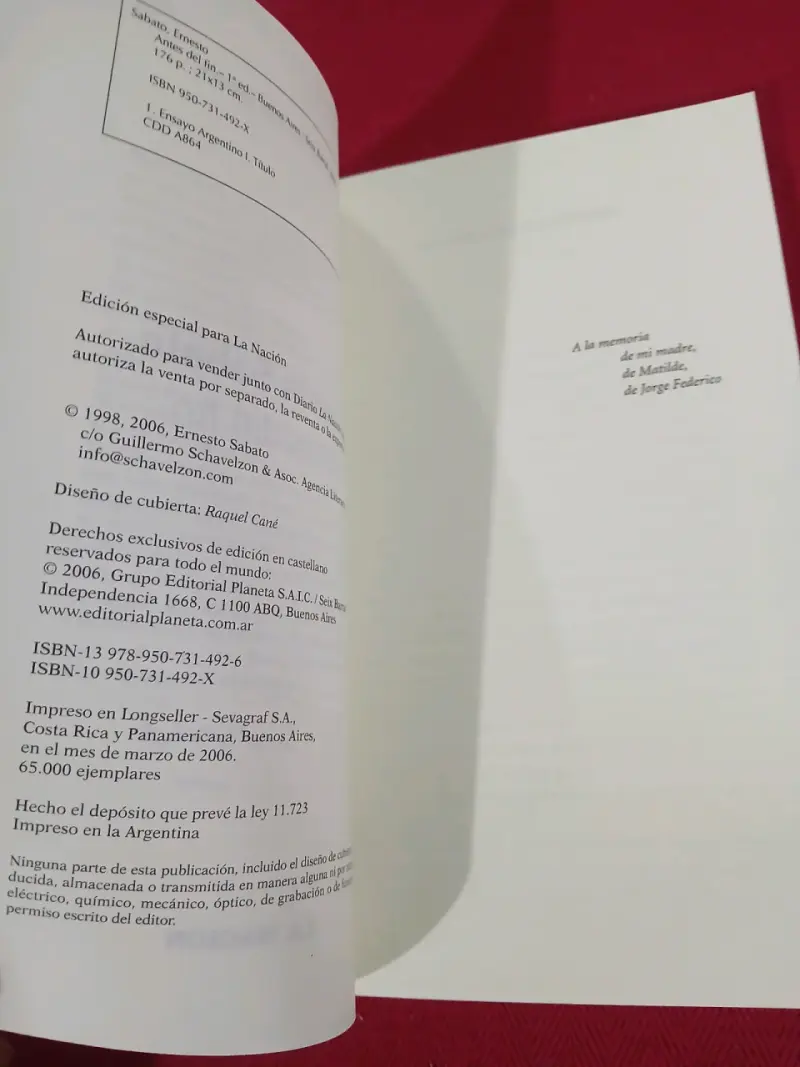Libro 'Antes del Fin' de Ernesto Sabato - 2