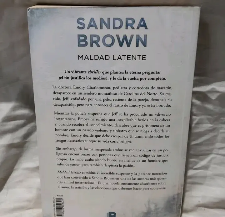 Libro 'Maldad Latente' de Sandra Brown - 2