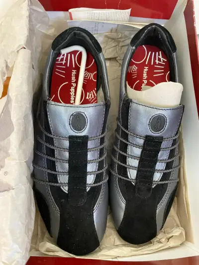 Zapatillas deportivas Hush Puppies negras y grises - miniatura 1