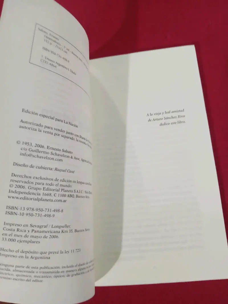 Libro Heterodoxia de Ernesto Sabato - 2