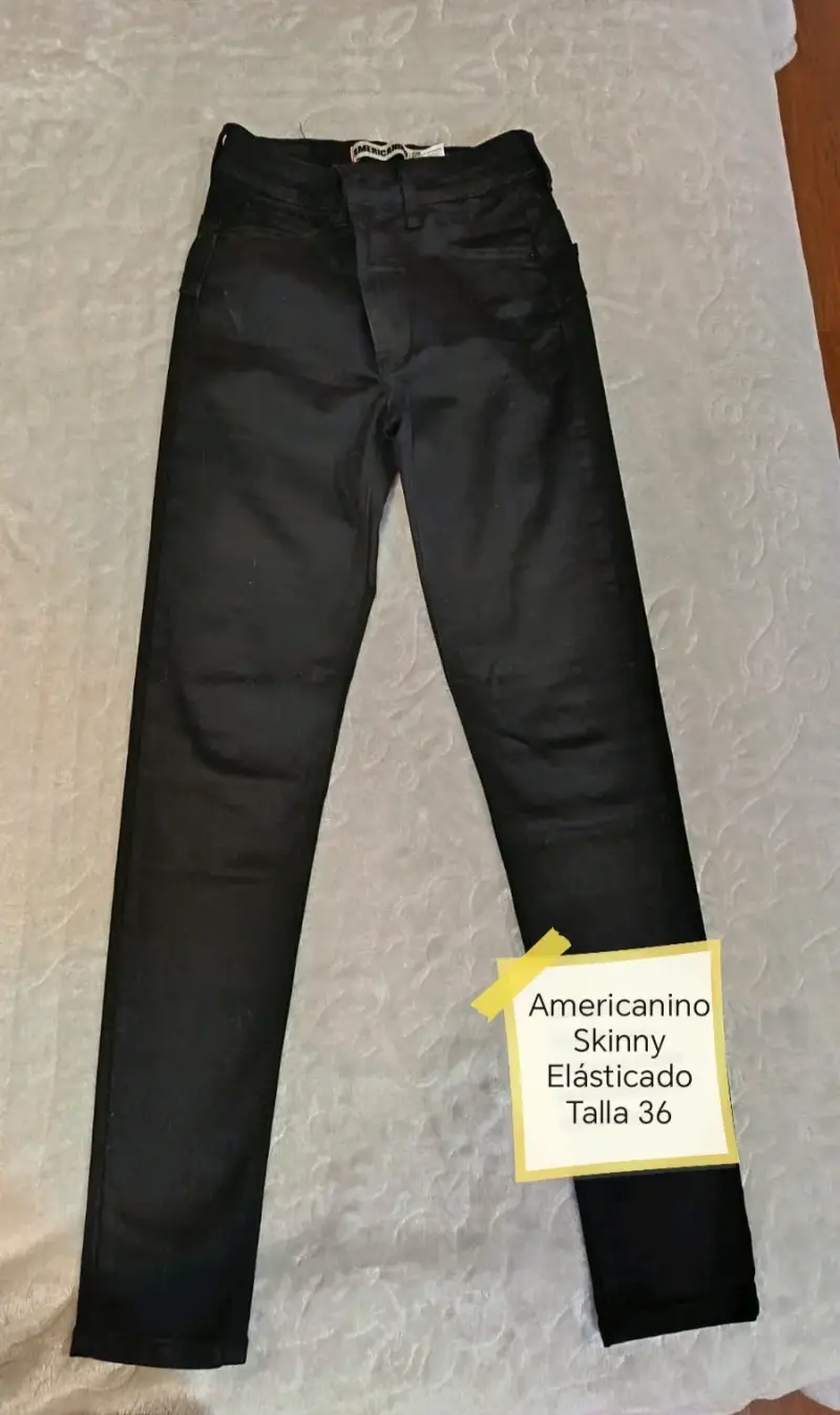 Dúo Jeans Americanino elásticos skinny talla34y 36 - 3