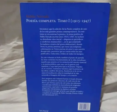 Libro Poesía Completa Tomo I de Pablo Neruda - miniatura 2