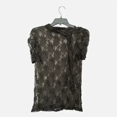 Blusa Zara de encaje floral - miniatura 1