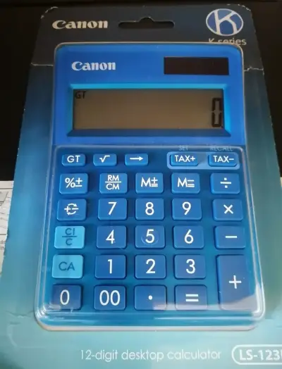 Calculadora Canon K Series 12 Dígitos Azul - miniatura 1