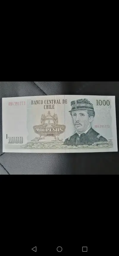 Billete de 1000 pesos chilenos antiguo,2008, NUEVO - miniatura 1