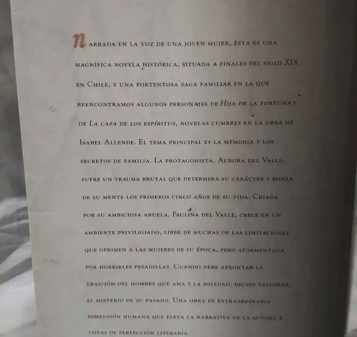 Libro 'Retrato en Sepia' de Isabel Allende - 2