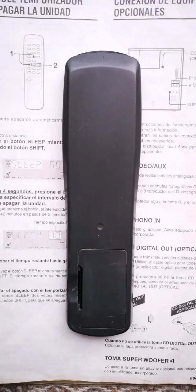 Manual y control REMOTO AIWA ZM 500 - 6