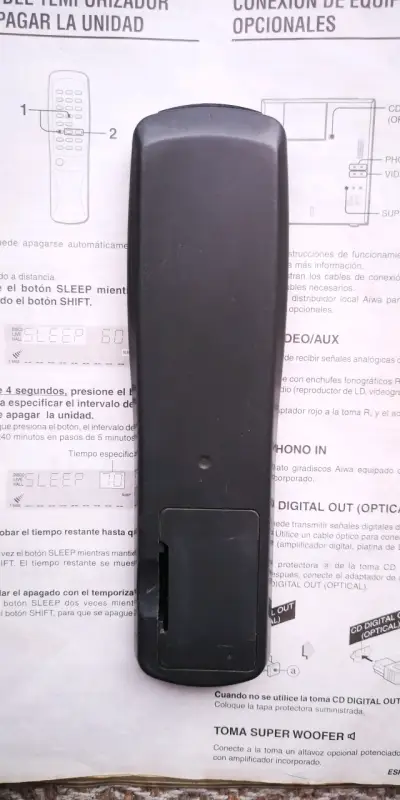 Manual y control REMOTO AIWA ZM 500 - miniatura 6