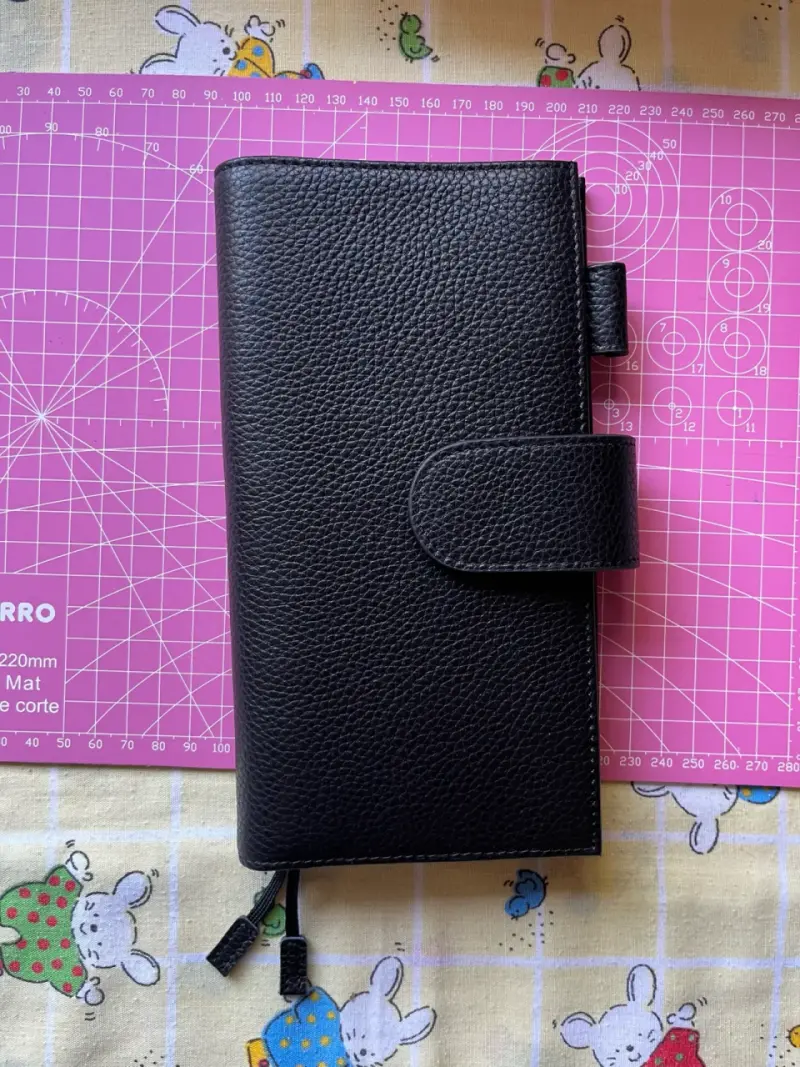 Funda organizadora de cuero negra - 2