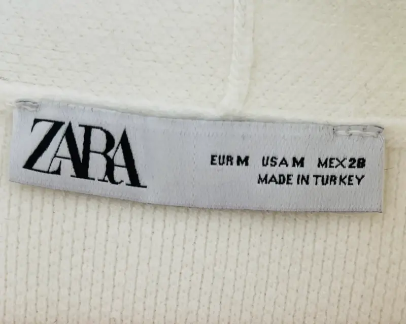 Cárdigan largo blanco invierno Zara talla M - 3