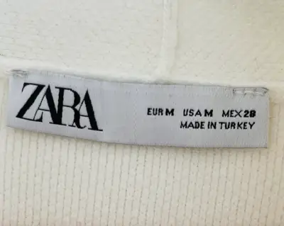 Cárdigan largo blanco invierno Zara talla M - miniatura 3