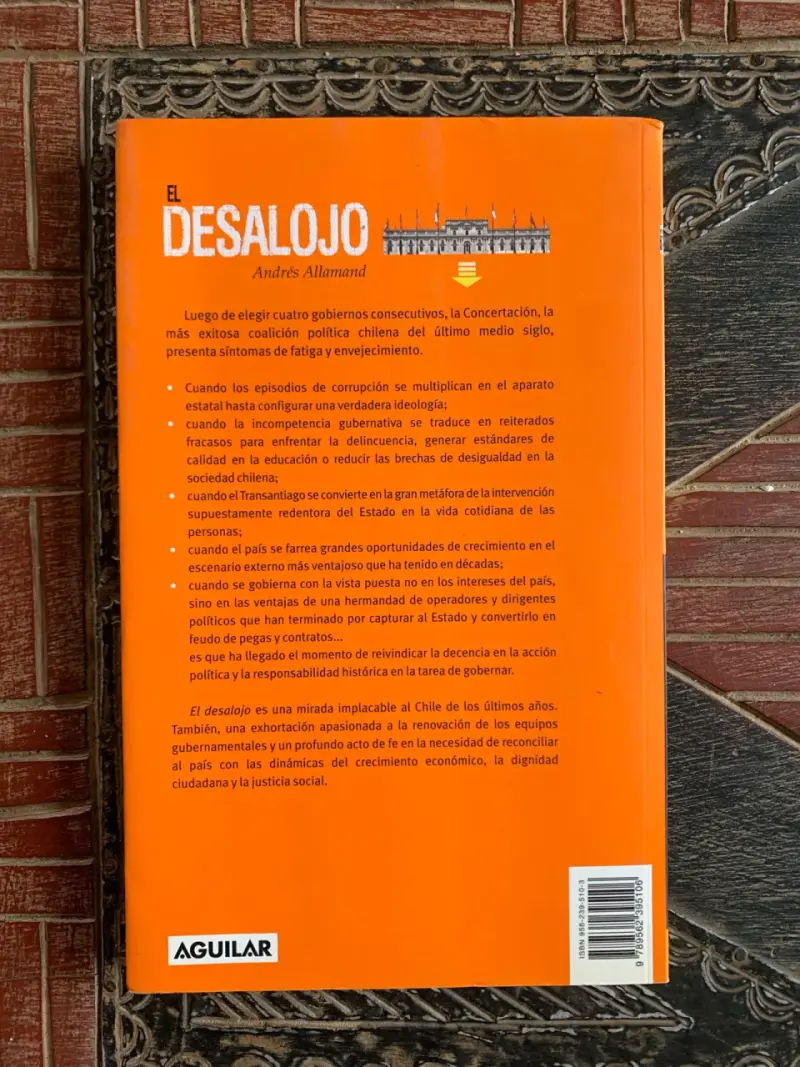 Libro El Desalojo de Andrés Allamand - 2