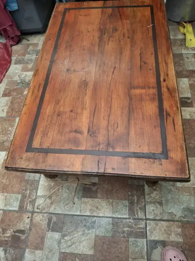 Mesa de Madera Rústica para Comedor - miniatura 3
